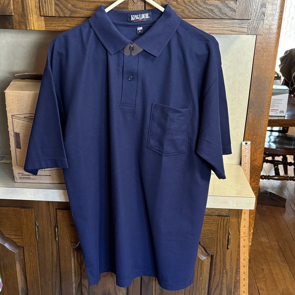 Men's Classic King Louie Union Made Navy Polo Shirt